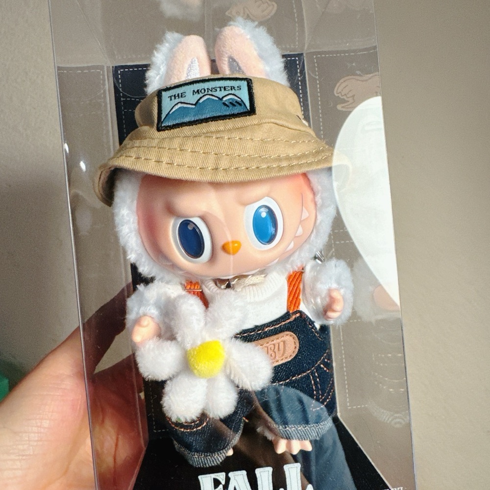 Authentic Popmart Labubu The monsters Fall in Wild Vinyl Plush Pendant